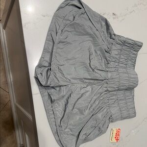 FP Movement by Free People Silver High Waist Shorts